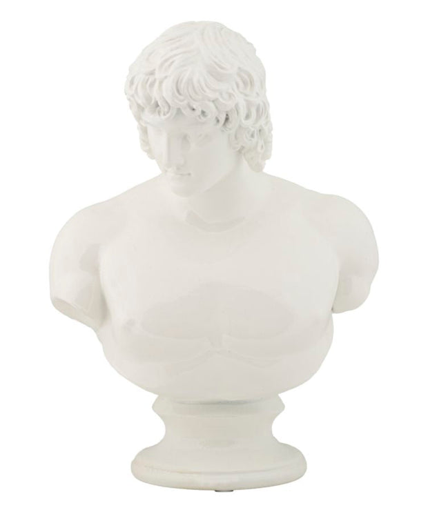 Renaissance-Büste Mann Weiß 25 cm – Antike Skulptur