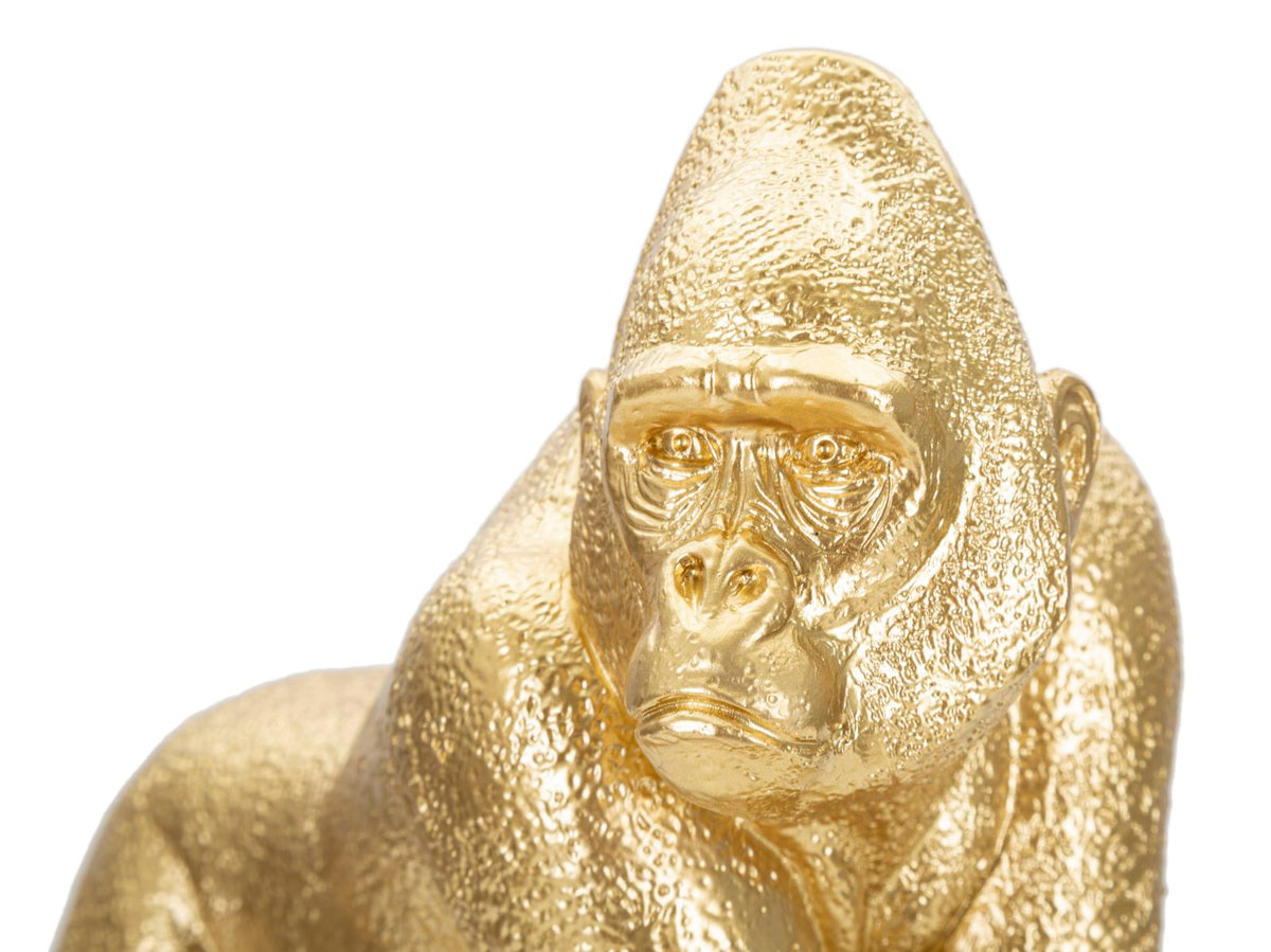 Dekofigur Gorilla Gold 22,8 cm – Tierfigur