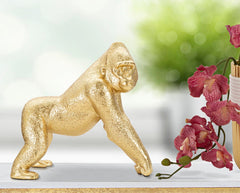 Dekofigur Gorilla Gold 22,8 cm – Tierfigur