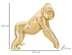 Dekofigur Gorilla Gold 22,8 cm – Tierfigur