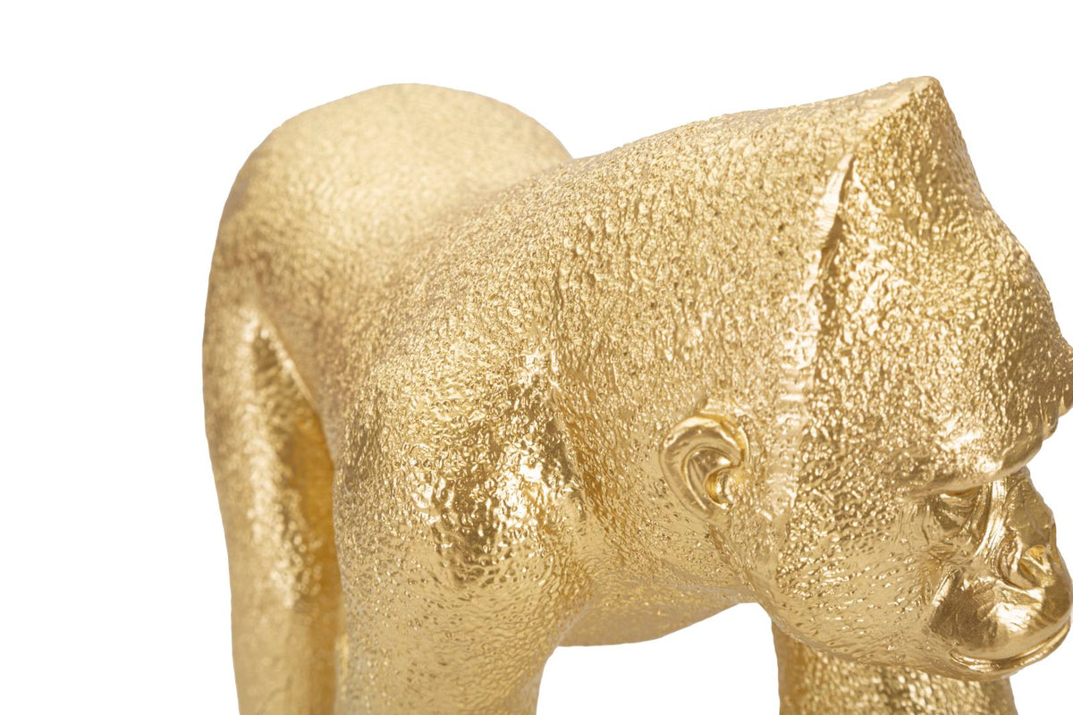 Dekofigur Gorilla Gold 21,8 cm – Tierfigur
