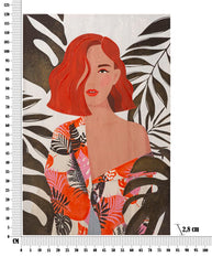 Wandbild Frau 120 cm B – Leinwandbild Deko