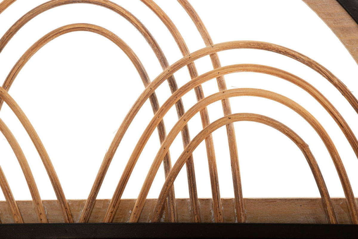 Wandregal Oporto Rattan mit Haken – Hängeregal Deko