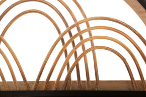 Wandregal Oporto Rattan mit Haken – Hängeregal Deko