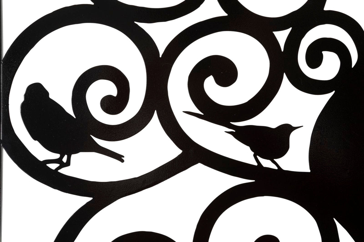 Wandpaneel Vögel Schwarz – Wanddeko