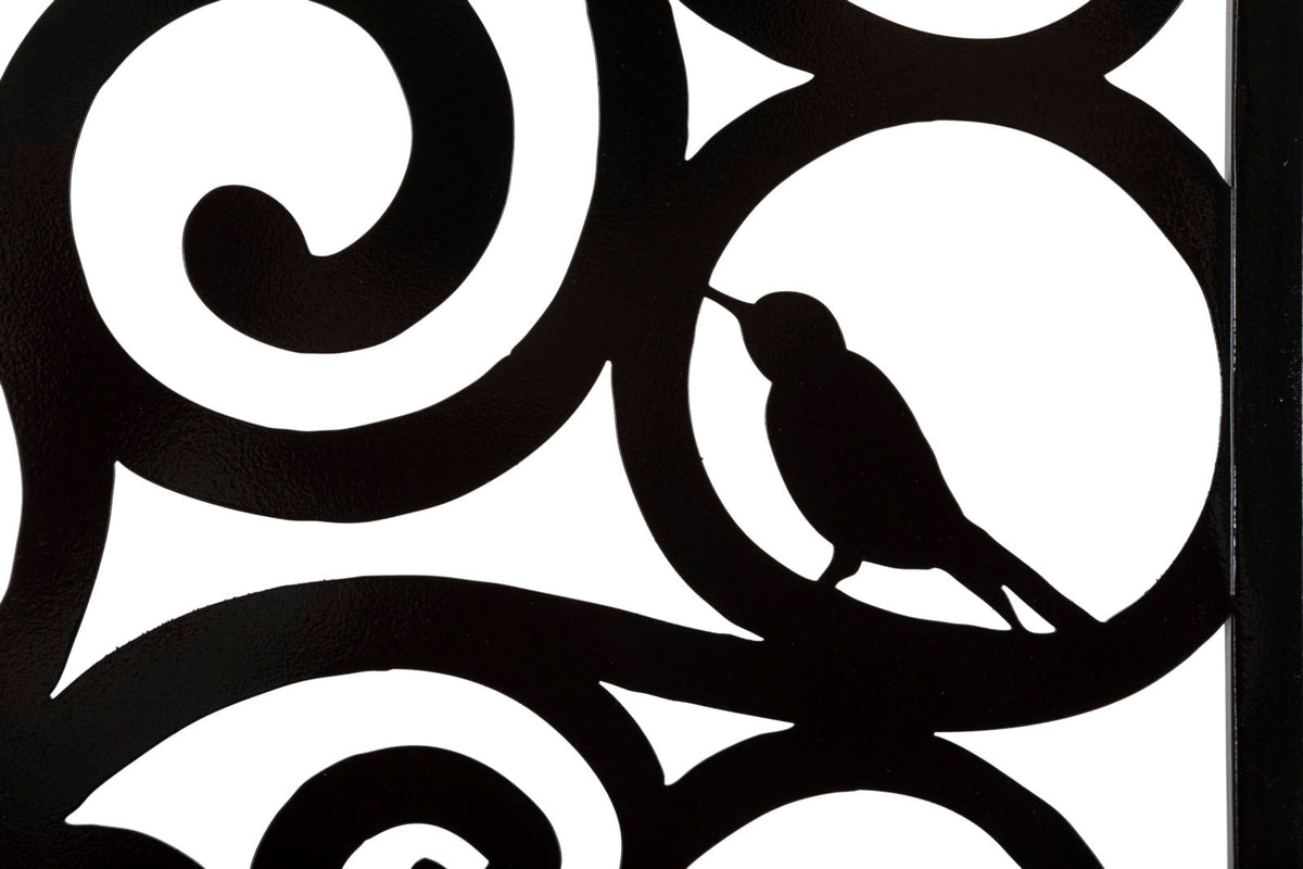 Wandpaneel Vögel Schwarz – Wanddeko