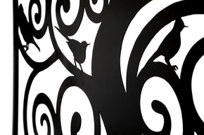 Wandpaneel Vögel Schwarz – Wanddeko
