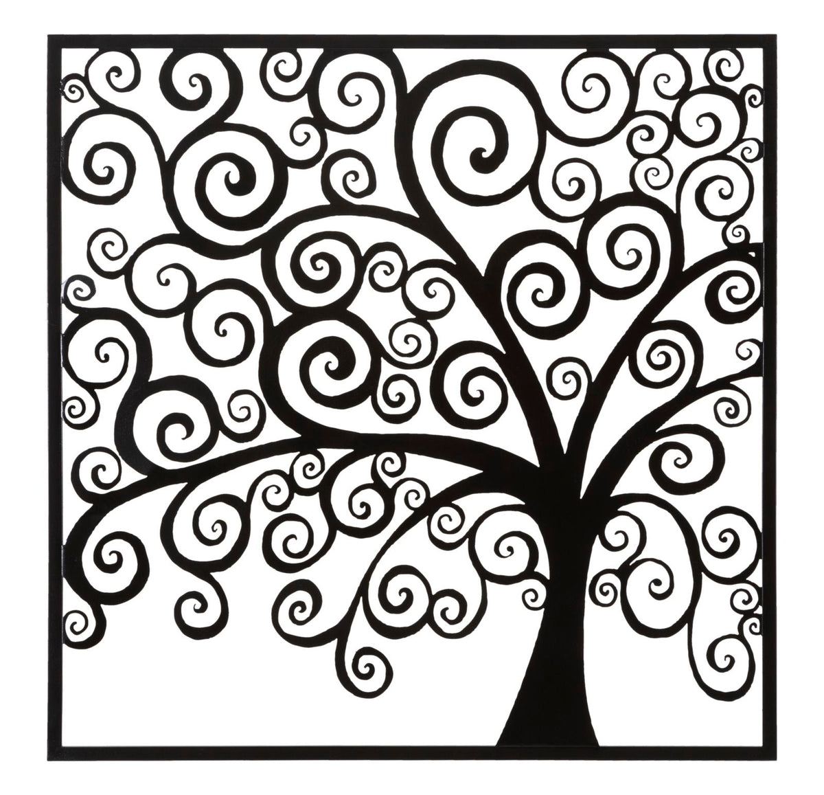 Wandpaneel Baum Schwarz – Wanddeko