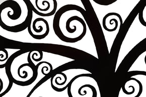 Wandpaneel Baum Schwarz – Wanddeko