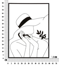 Wandpaneel Abstrakt Elegant Schwarz 60×80 cm B – Wanddeko