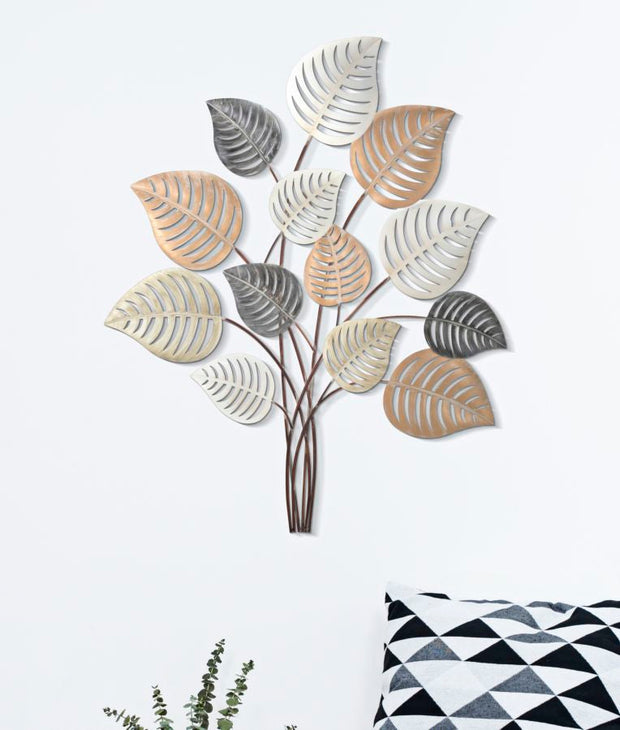 Wandpaneel Blätter Bunt 100 cm – Wanddeko