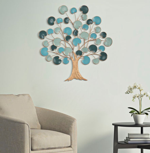 Wandpaneel Baum Hellblau – Wanddeko