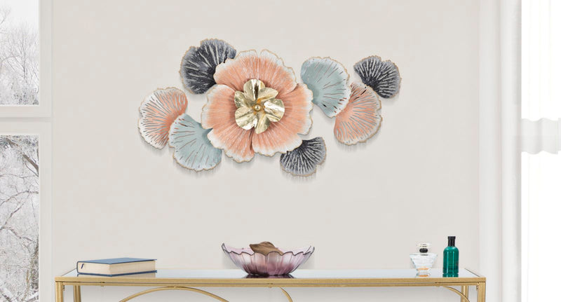 Wandpaneel Blumen Bunt 53 cm – Wanddeko