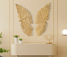 Wandpaneel Flügel Gold 100 cm – Wanddeko