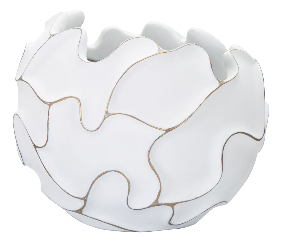 Übertopf Gaspeau Weiß 37 cm