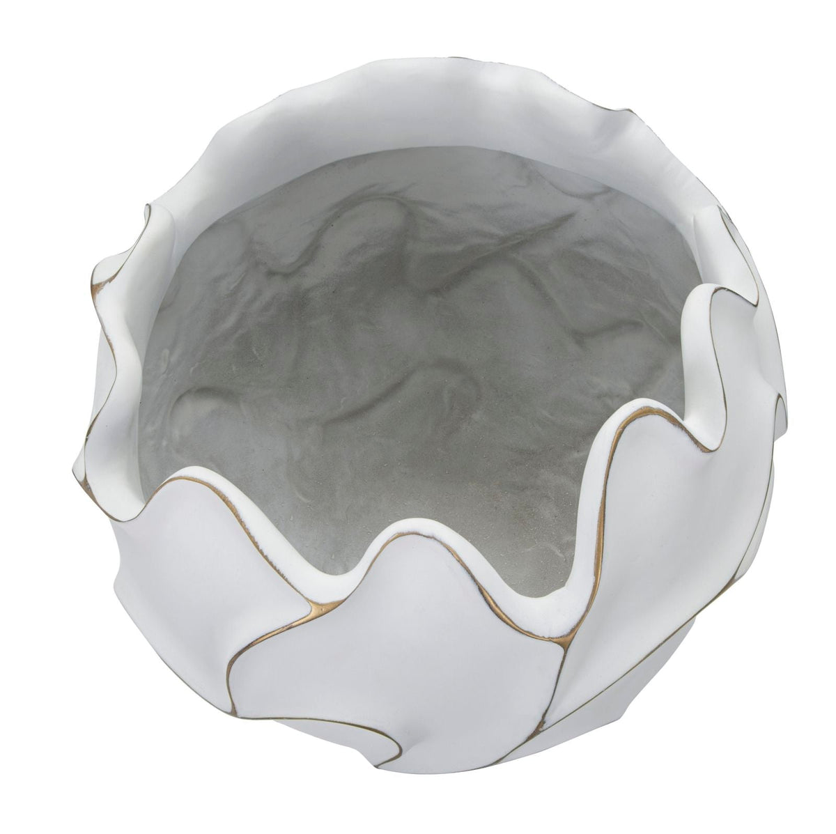 Übertopf Gaspeau Weiß 37 cm