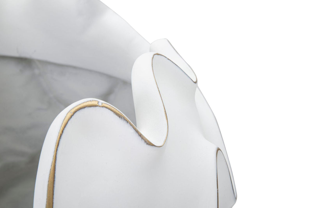 Übertopf Gaspeau Weiß 37 cm