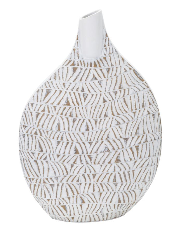 Blumenvase Nairobi Weiß 46,5 cm – Dekovase