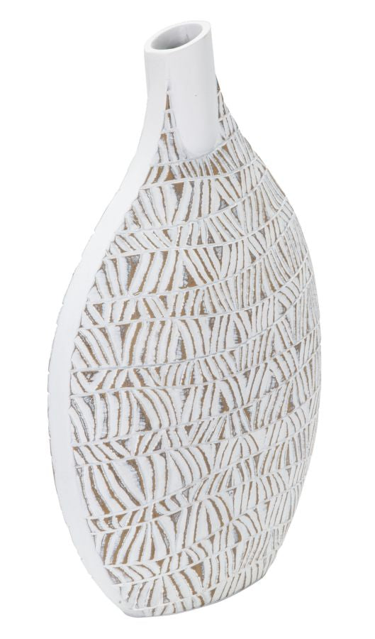 Blumenvase Nairobi Weiß 46,5 cm – Dekovase