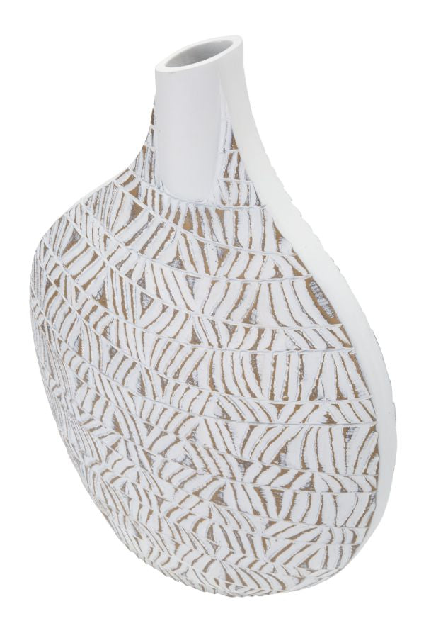 Blumenvase Nairobi Weiß 46,5 cm – Dekovase