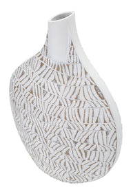 Blumenvase Nairobi Weiß 46,5 cm – Dekovase