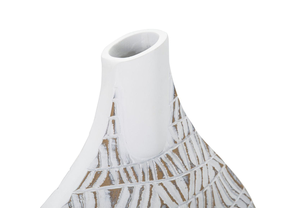Blumenvase Nairobi Weiß 46,5 cm – Dekovase