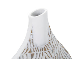 Blumenvase Nairobi Weiß 46,5 cm – Dekovase