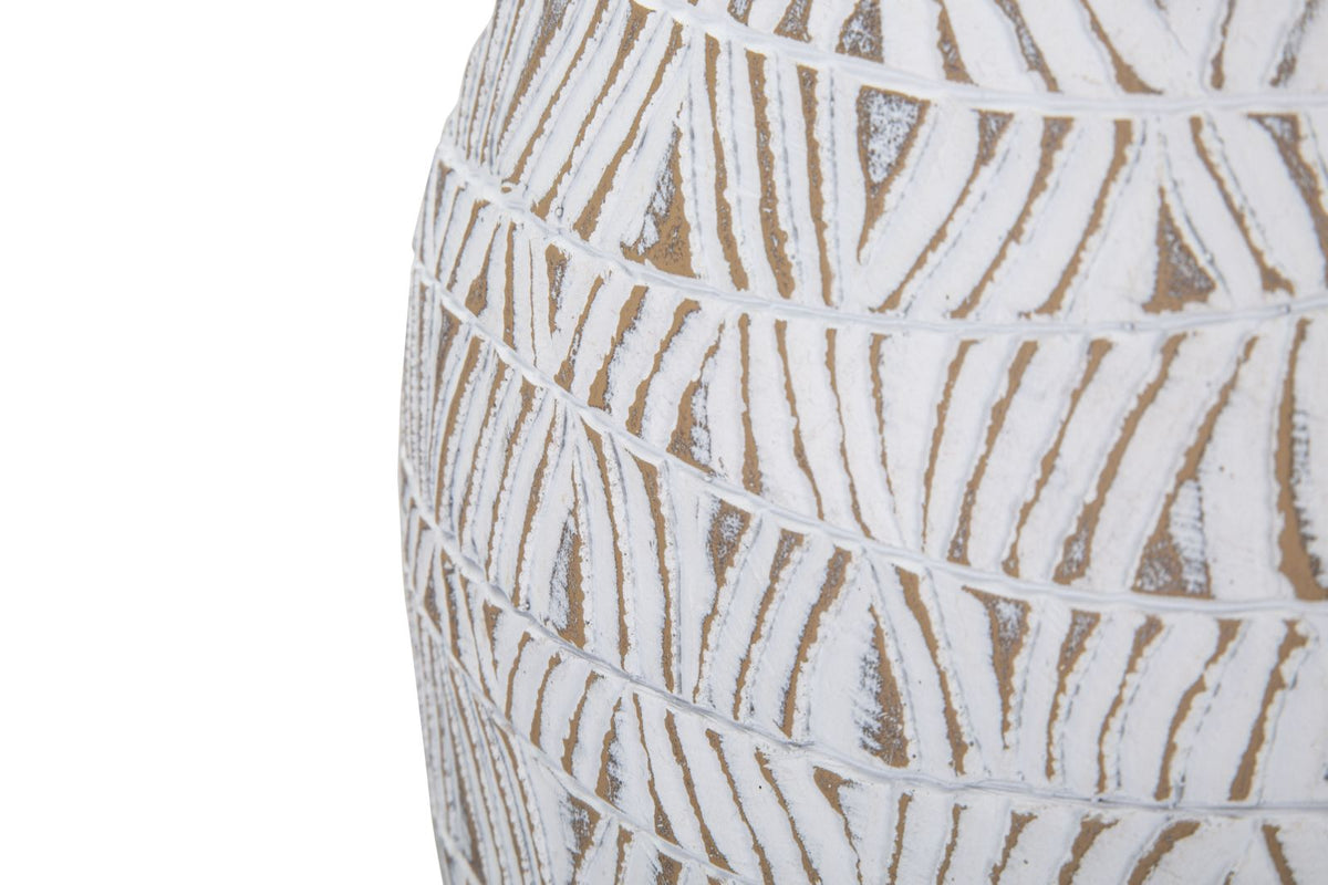 Blumenvase Nairobi Weiß 46,5 cm – Dekovase