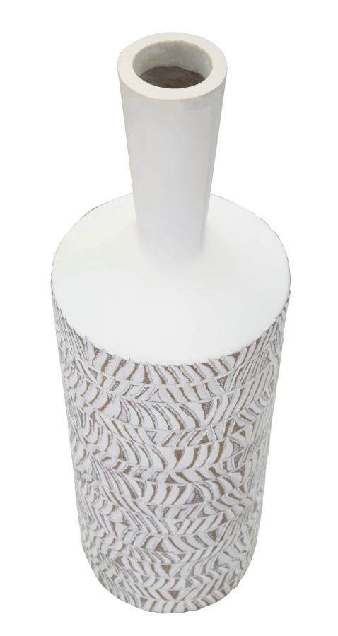 Blumenvase Nairobi Weiß 49,5 cm – Dekovase