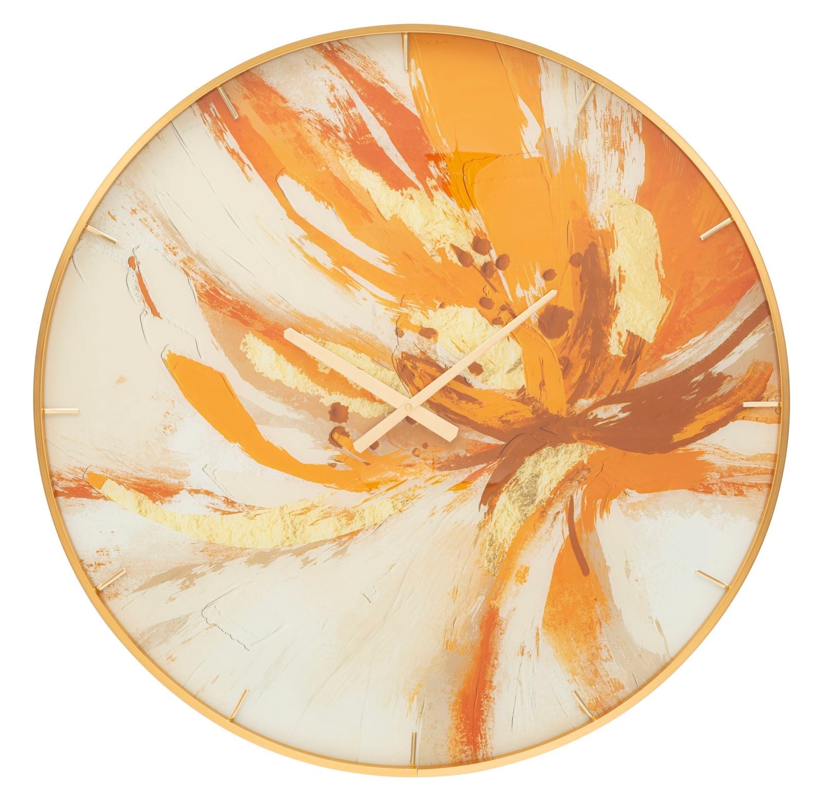 Wanduhr Mosaik Bunt 80 cm A – Uhr Wohnzimmer
