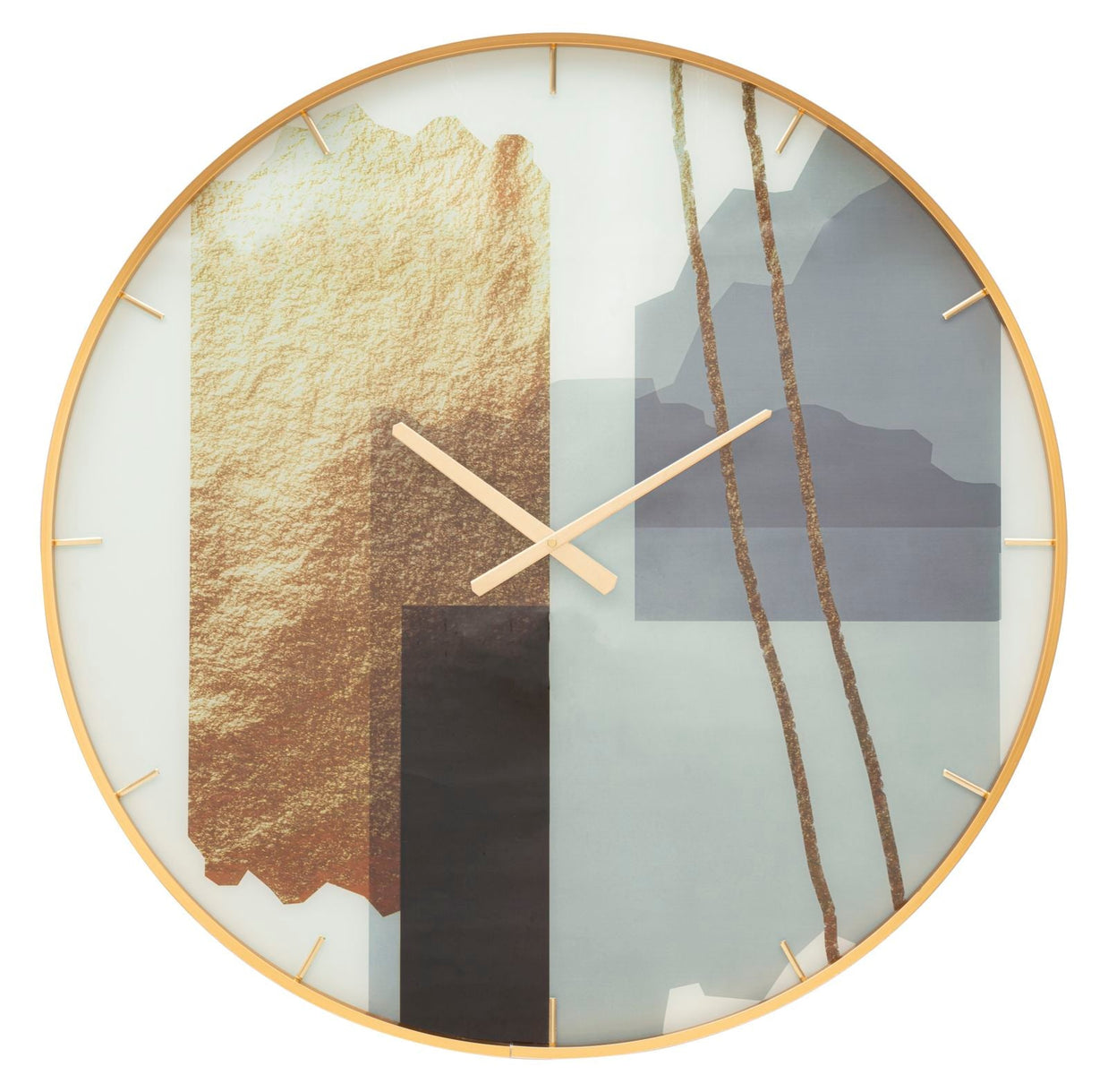 Wanduhr Motiv Bunt 80 cm – Uhr Wohnzimmer