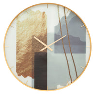 Wanduhr Motiv Bunt 80 cm – Uhr Wohnzimmer