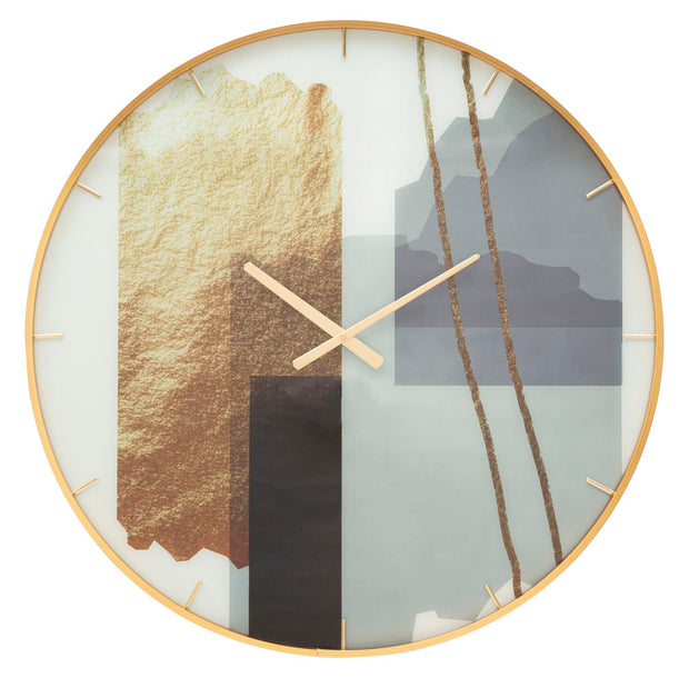 Wanduhr Motiv Bunt 80 cm – Uhr Wohnzimmer