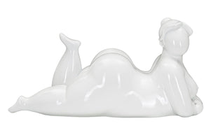 Dekofigur Frau Weiß – Skulptur Deko