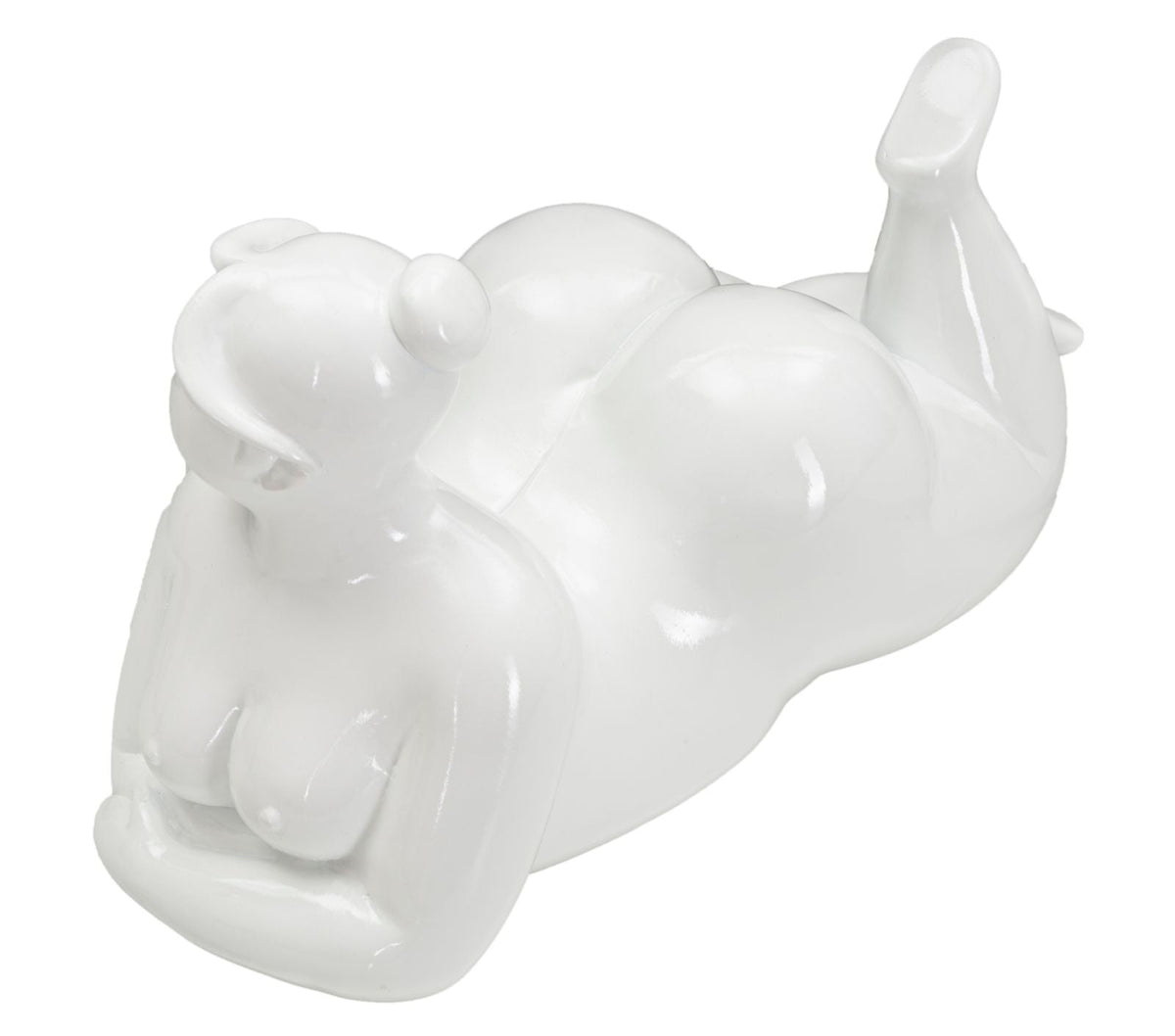 Dekofigur Frau Weiß – Skulptur Deko