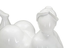 Dekofigur Frau Weiß – Skulptur Deko