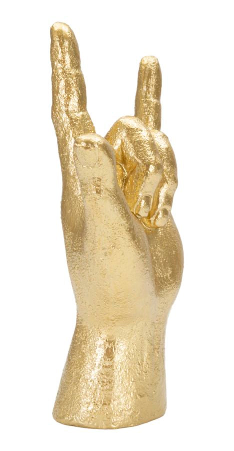 Dekofigur Hand Yeah Gold – Skulptur Deko