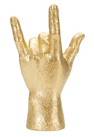 Dekofigur Hand Yeah Gold – Skulptur Deko