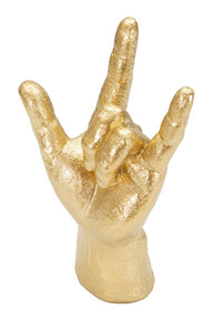 Dekofigur Hand Yeah Gold – Skulptur Deko