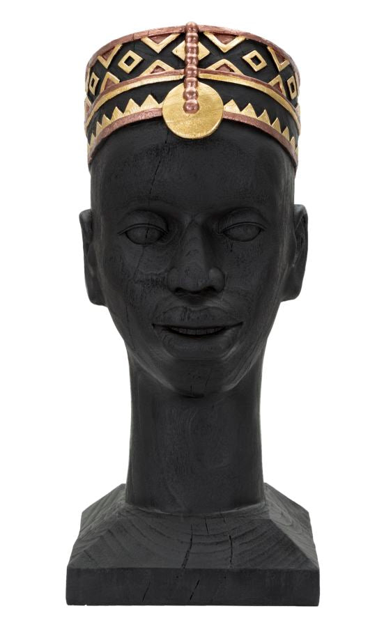 Massai Mann Schwarz Bunt – Afrikanische Deko