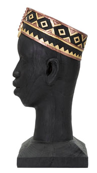Massai Mann Schwarz Bunt – Afrikanische Deko
