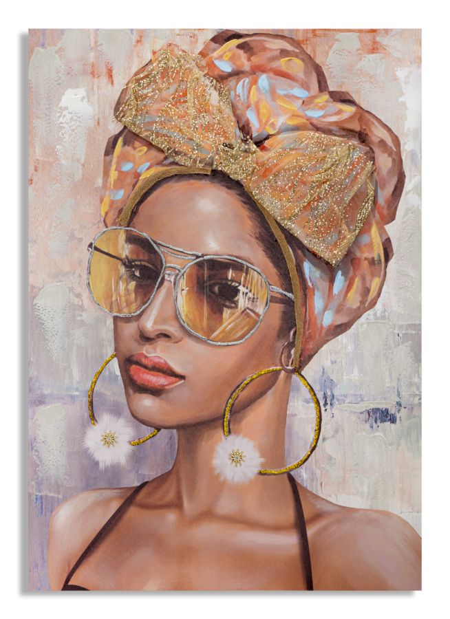 Wandbild Frau 100 cm E – Leinwandbild Deko