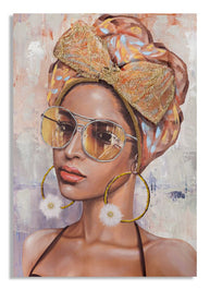 Wandbild Frau 100 cm E – Leinwandbild Deko