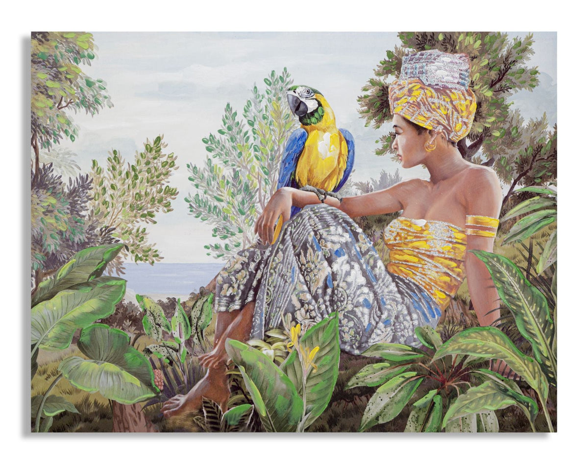 Wandbild Frau 90 cm A – Leinwandbild Deko