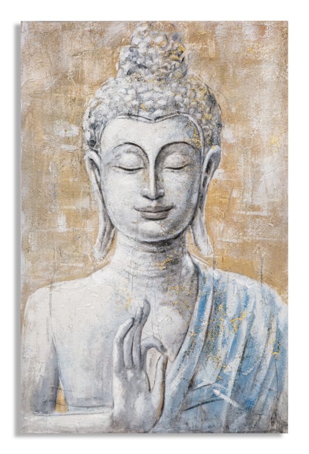 Wandbild Buddha 120 cm B – Leinwandbild Deko