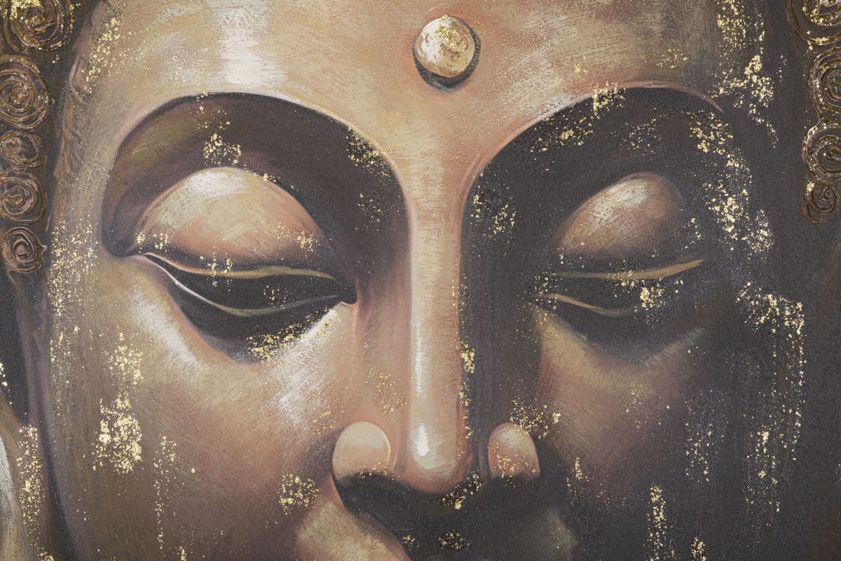 Wandbild Buddha 100 cm B – Leinwandbild Deko