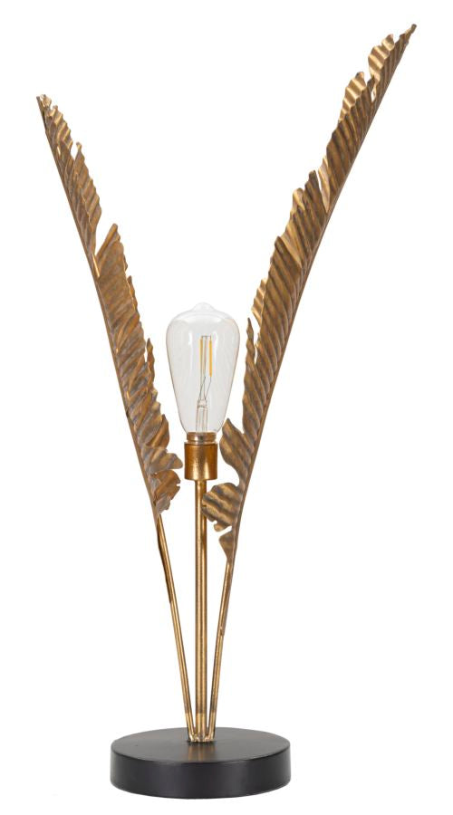 Tischlampe Palme Gold 64 cm – Tischleuchte