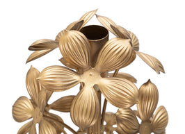 Kerzenständer Flowy Blumen Gold 118 cm – Kerzenständer