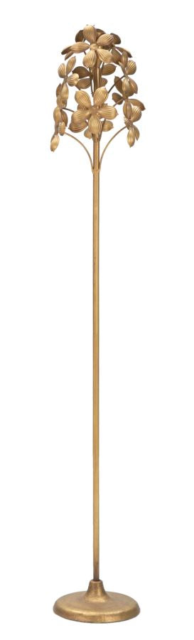 Kerzenständer Flowy Blumen Gold 93 cm – Kerzenständer