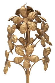 Kerzenständer Flowy Blumen Gold 93 cm – Kerzenständer